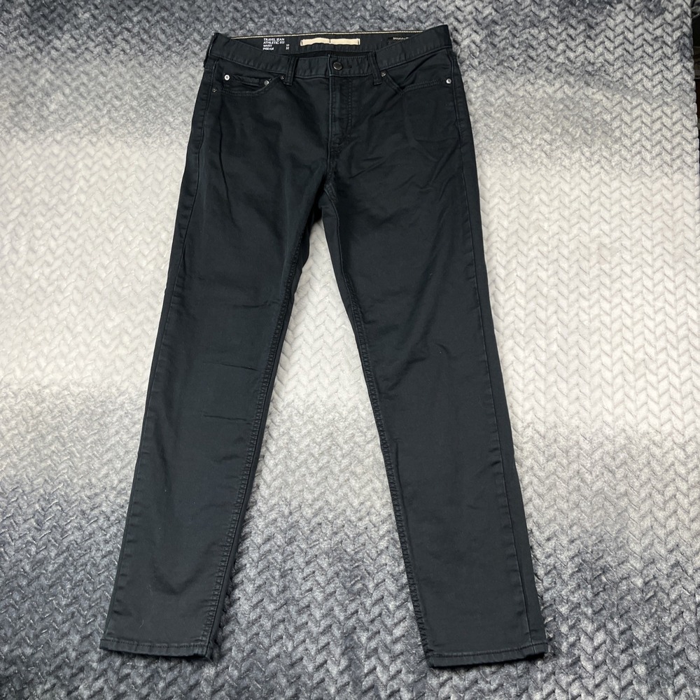 Banana Republic Traveler Slim Fit Stretch Jeans Mens 32x32 Black Chino Casual